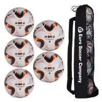 Tube of 5 iPro Hibrid Match Football (Sizes 3,4,5)